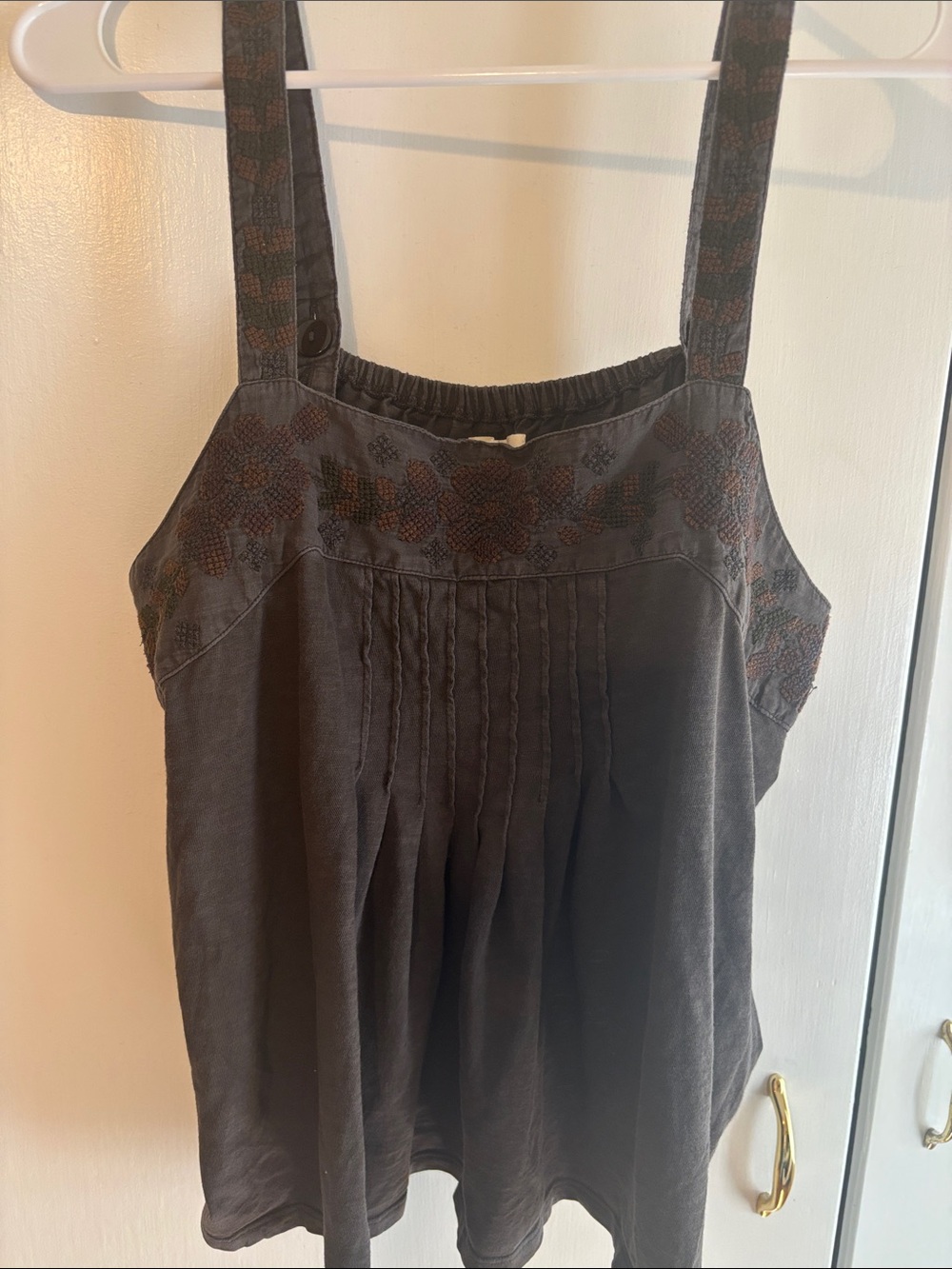 Lucky brand top embroidered